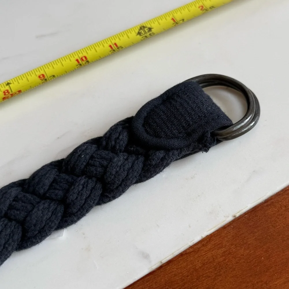 A&F Abercrombie & Fitch Belt Boys Braided Belt Navy Size 8